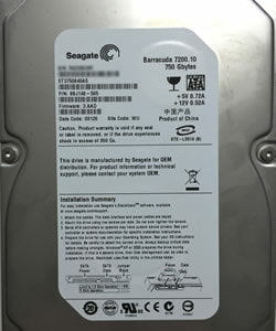 Festplatten Datenrettung von Seagate Barracuda ST3750640AS