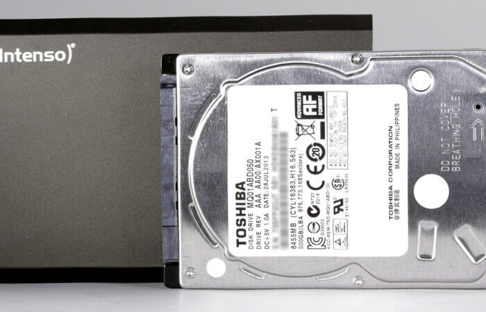 Datenrettung Toshiba MQ01ABD050 aus Intenso USB3 Festplatte