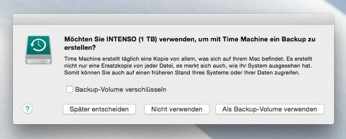 Externe Mac Festplatte versehentlich durch Time Machine gelöscht