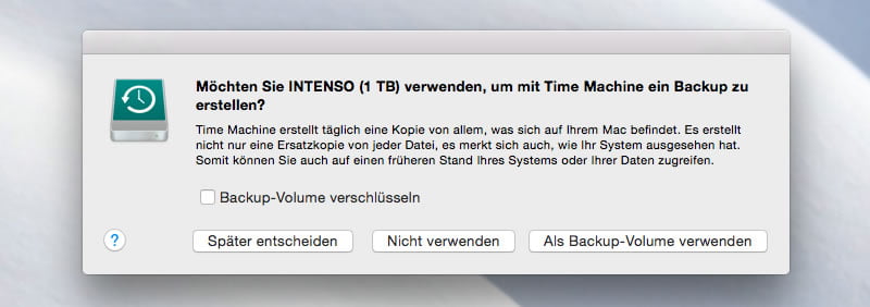 Externe Mac Festplatte versehentlich durch Time Machine gelöscht