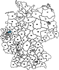 Bezirke und Wirkunsgebiet - Datenrettung Dortmund